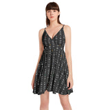 Strike While The Iron Is Hot Spaghetti Strap Sleeveless Falred Hem Short Dress - Objet D'Art