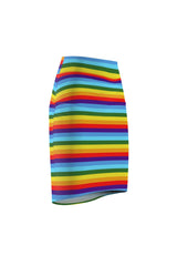 Rainbow Colored Women's Pencil Skirt - Objet D'Art