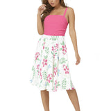 Sleeveless Square Neck Flare Hem Midi Dress - Objet D'Art