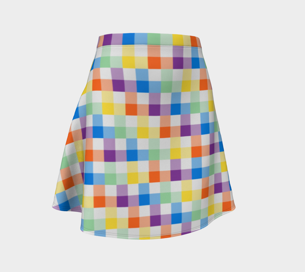 Confetti Pixels Flare Skirt - Objet D'Art