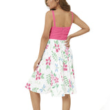 Sleeveless Square Neck Flare Hem Midi Dress - Objet D'Art