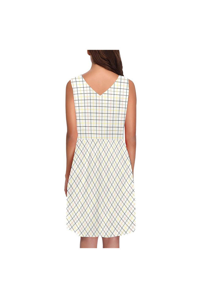 SQUARE D07 BACK LOWER Chryseis Sleeveless Pleated Dress(Model D07) - Objet D'Art