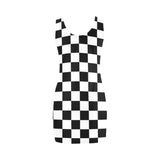 bw check print 2 Medea Vest Dress (Model D06) - Objet D'Art