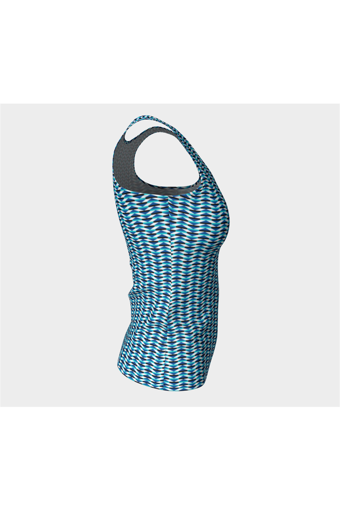 Geo Matrix Fitted Tank Top - Objet D'Art