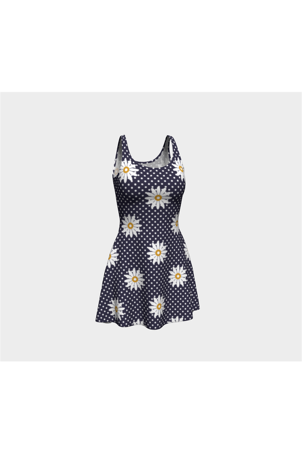 Floral Polka dot Flare Dress - Objet D'Art