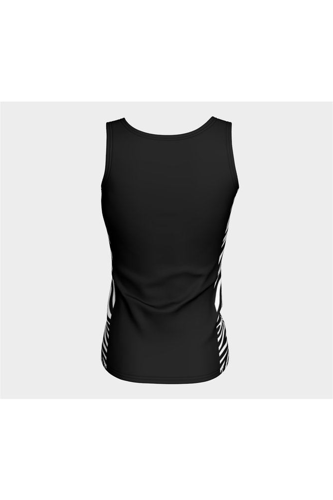 Zebra Print Athletic Top - Objet D'Art