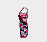 Floral Midnight Bodycon Dress - Objet D'Art