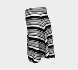 Fancy Striped Flare Dress - Objet D'Art