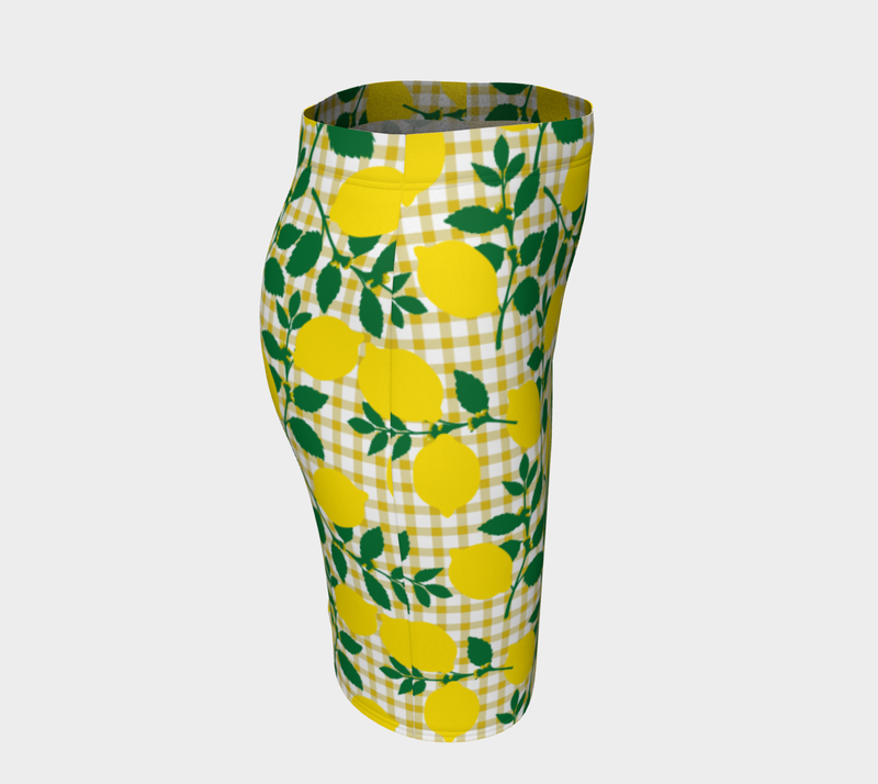 Lemon and Gingham Fitted Skirts - Objet D'Art