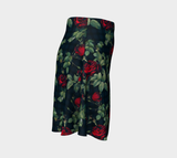 Rose Print Flare Skirt - Objet D'Art
