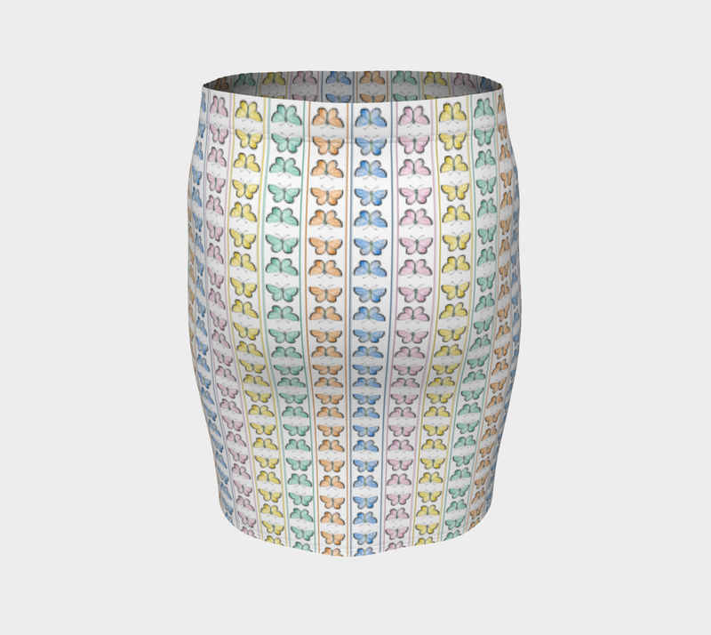 Kaleidoscope Fitted Skirt - Objet D'Art