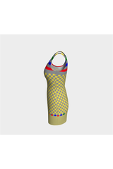 Rainbow Accented Bodycon Dress - Objet D'Art