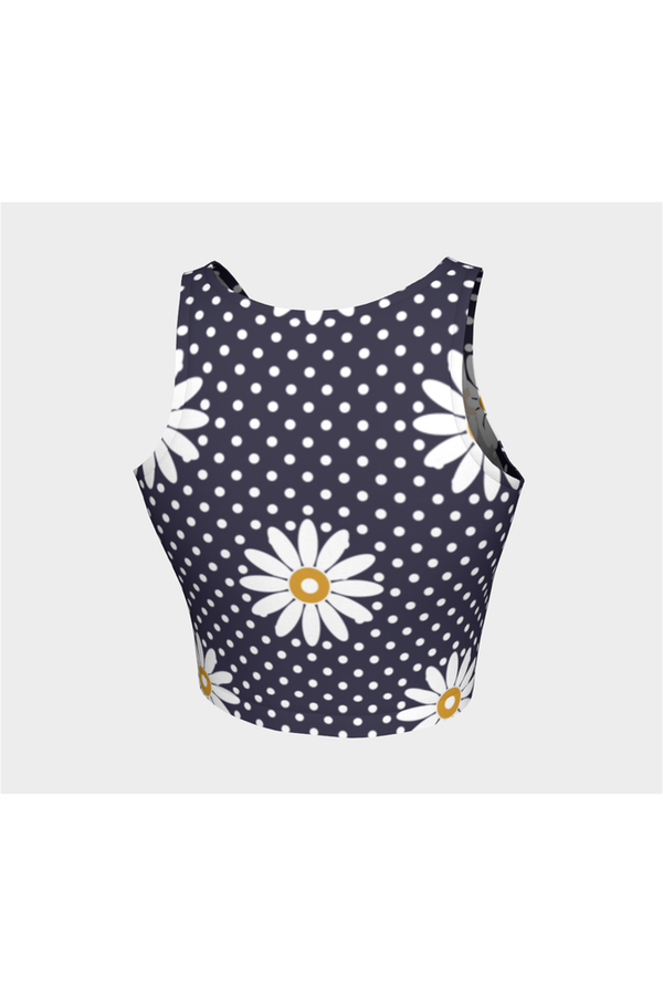 Polka dot Floral Athletic Top - Objet D'Art