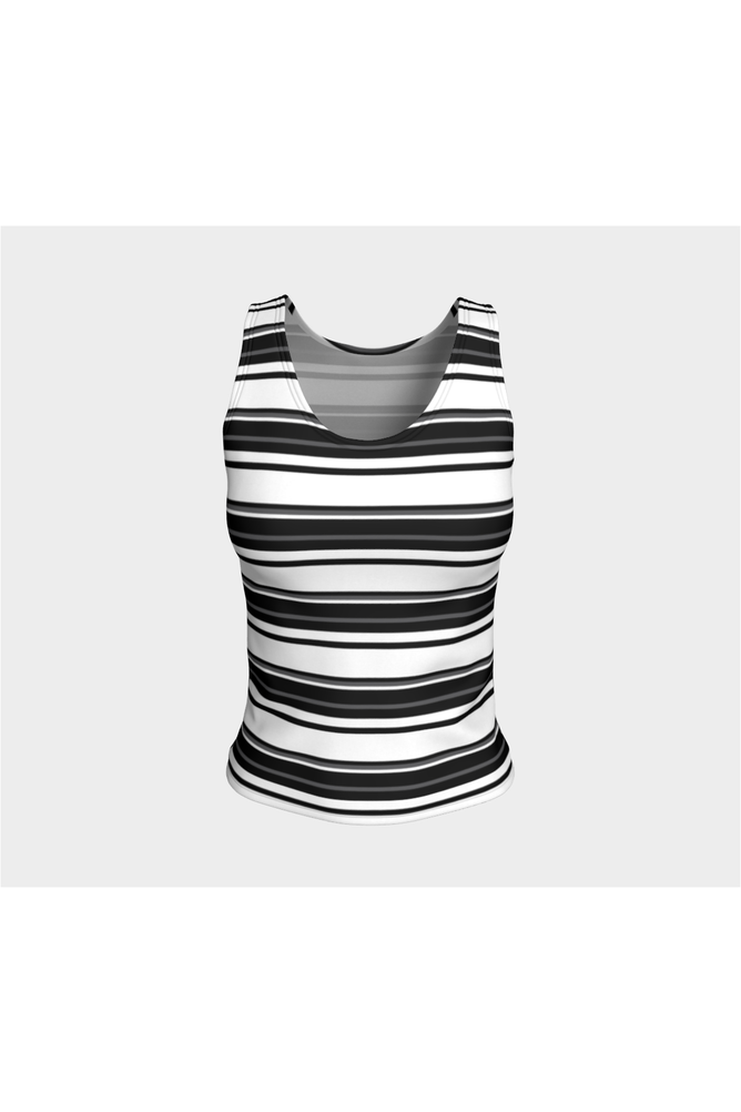 Striped Fitted Tank Top - Objet D'Art