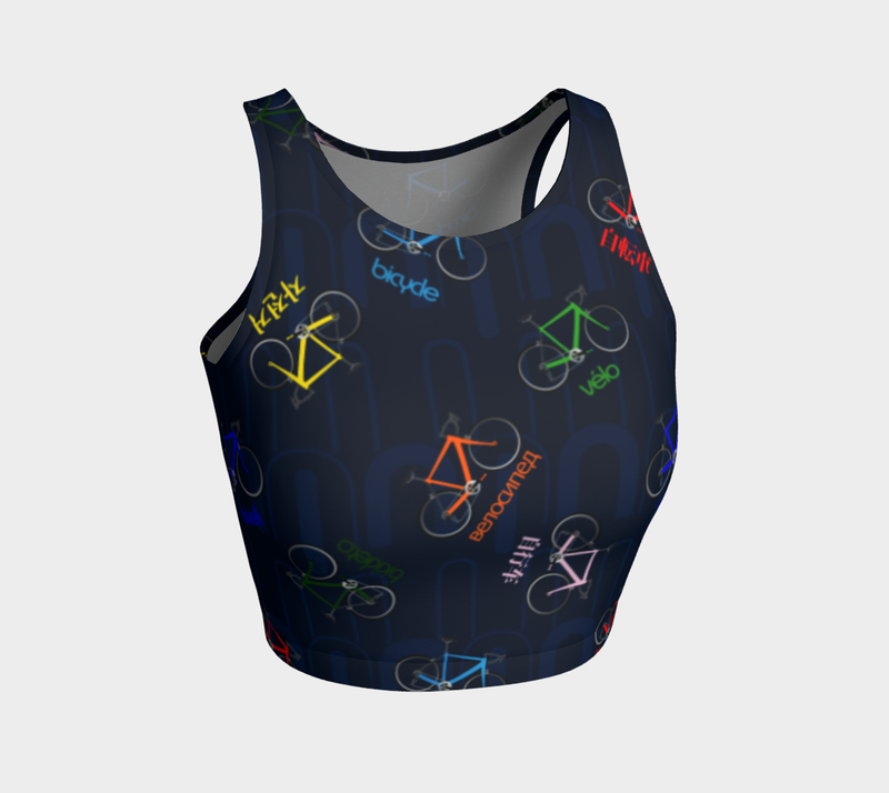 Polyglot Cyclist Crop Top - Objet D'Art