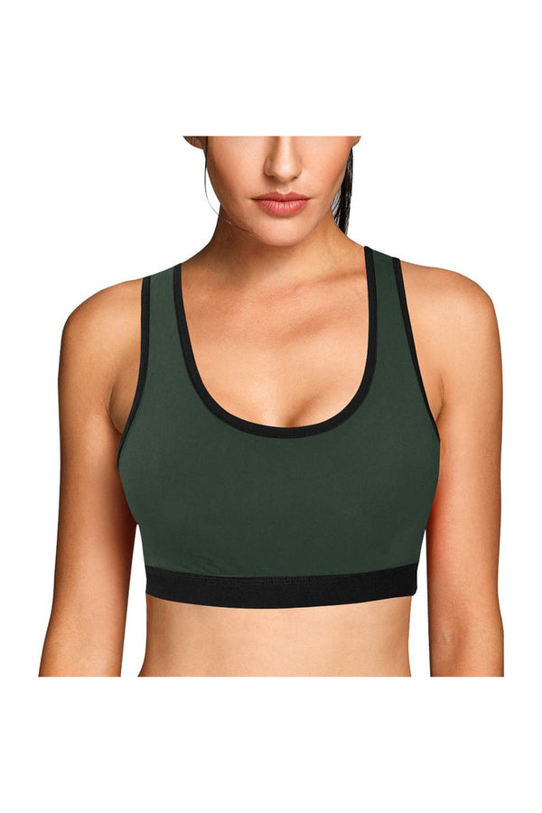 Camouflage Green Sports Bra - Objet D'Art