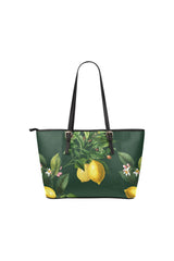 Green Leather Tote Bag/Small - Objet D'Art