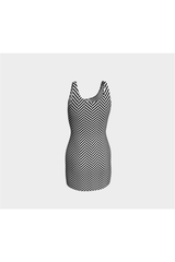 Herring Bone Bodycon Dress - Objet D'Art