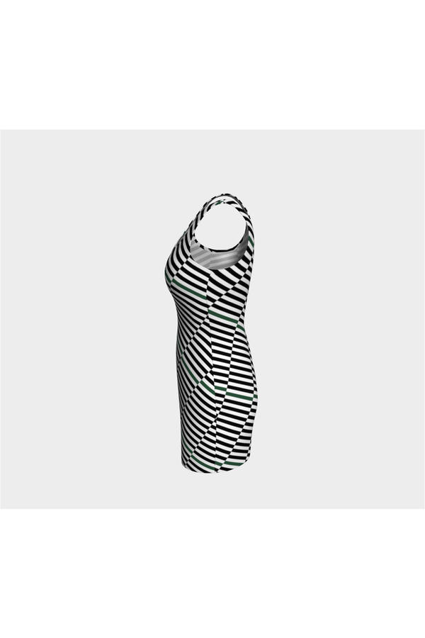 Running Bars Bodycon Dress - Objet D'Art