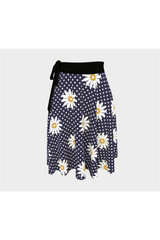Floral Polka dot Wrap Skirt - Objet D'Art