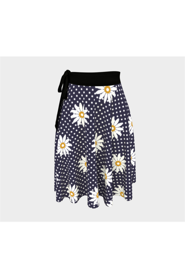 Floral Polka dot Wrap Skirt - Objet D'Art