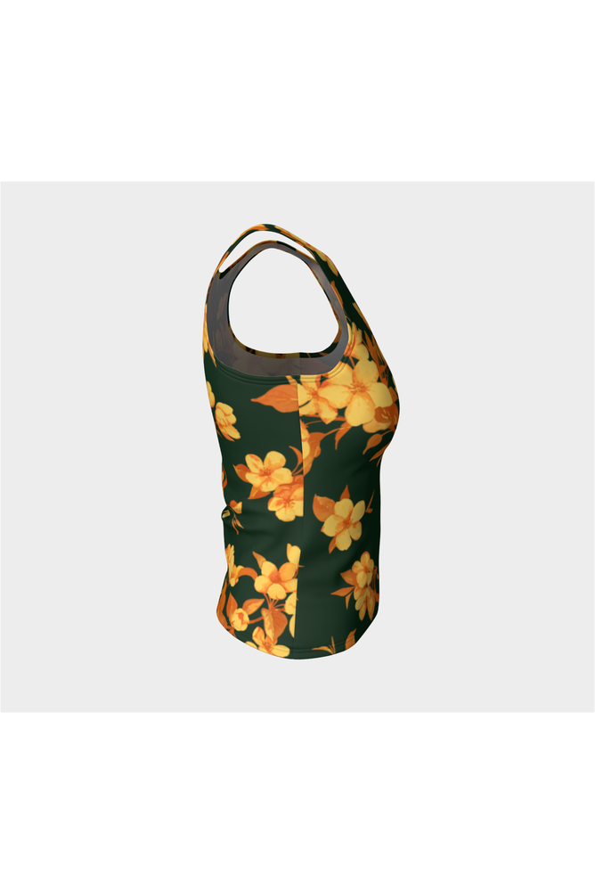 Floral Fitted Tank Top - Objet D'Art