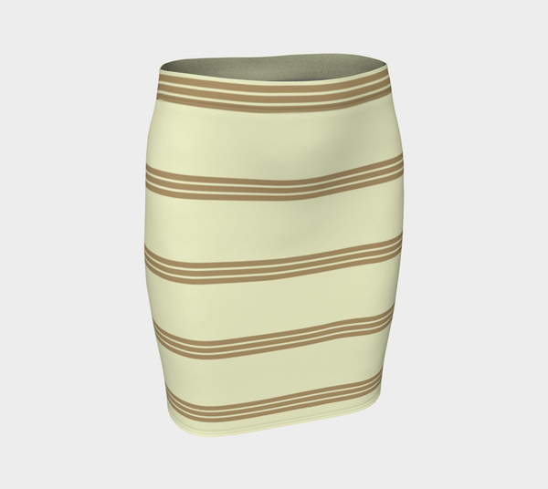 Lark 3 band striped fitted skirt - Objet D'Art