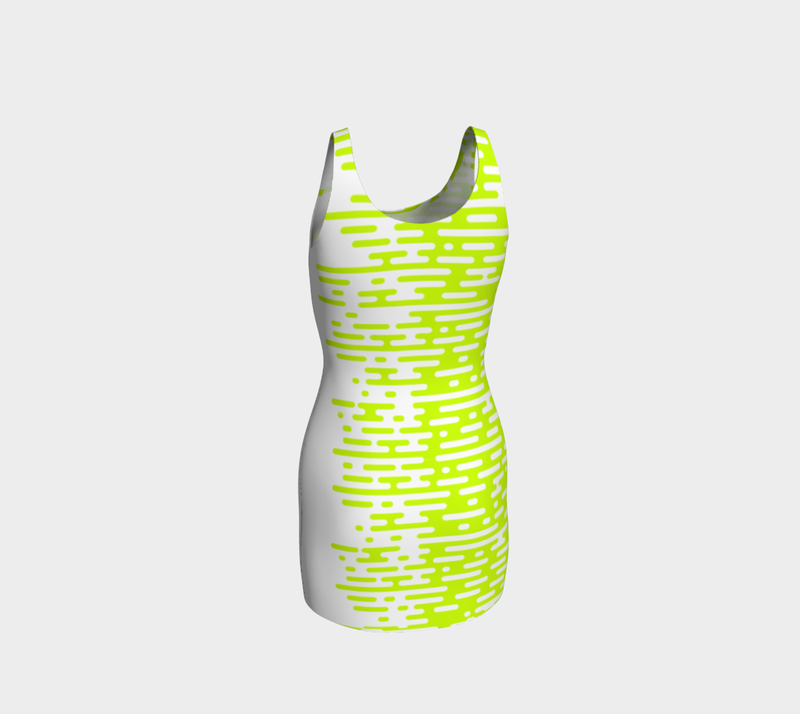 Neon Green Bodycon Dress Large Neon Green Bodycon Dress Large