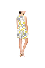 YG MONDRIAN Thea Sleeveless Skater Dress - Objet D'Art