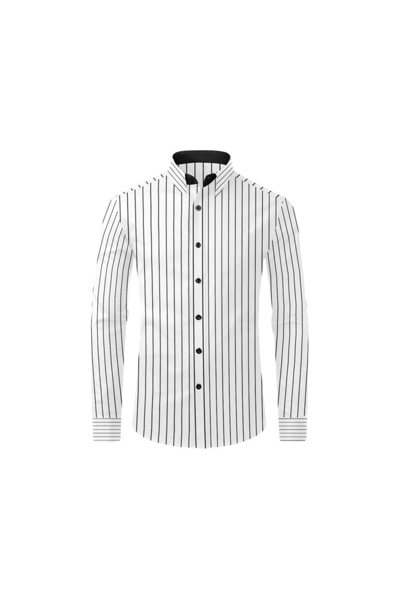 Striped Men's All Over Print Casual Dress Shirt (Model T61) - Objet D'Art