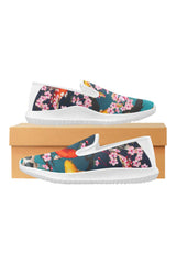 koi day Orion Slip-on Women's Canvas Sneakers (Model 042) - Objet D'Art