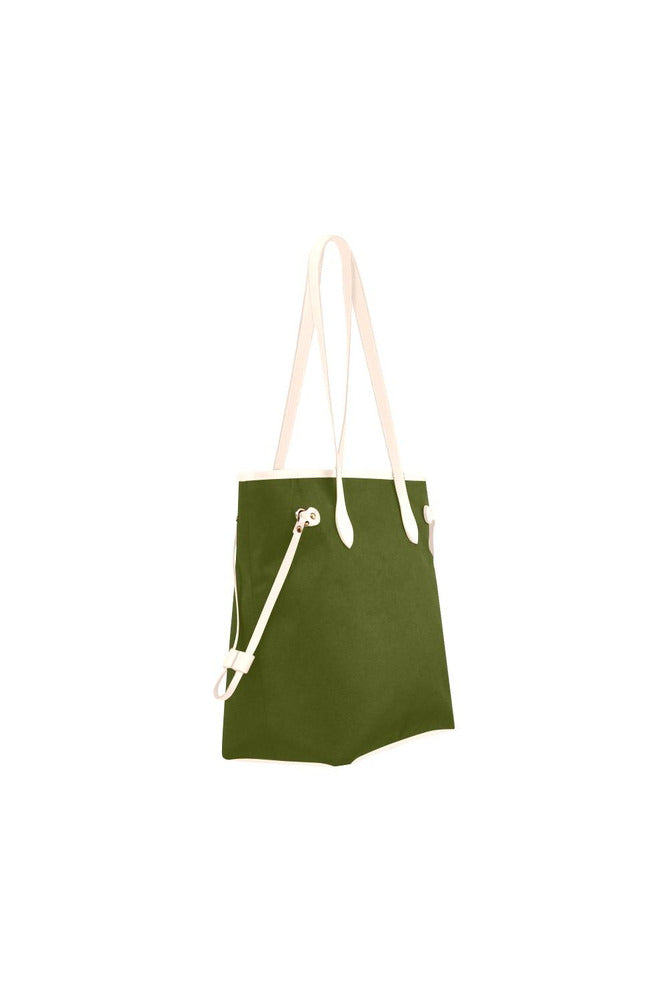 Pineapple Green Clover Canvas Tote Bag (Model 1661) - Objet D'Art