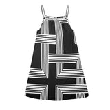 tracks 2 Drawstring Neck Sleeveless Dress (Model D68) - Objet D'Art