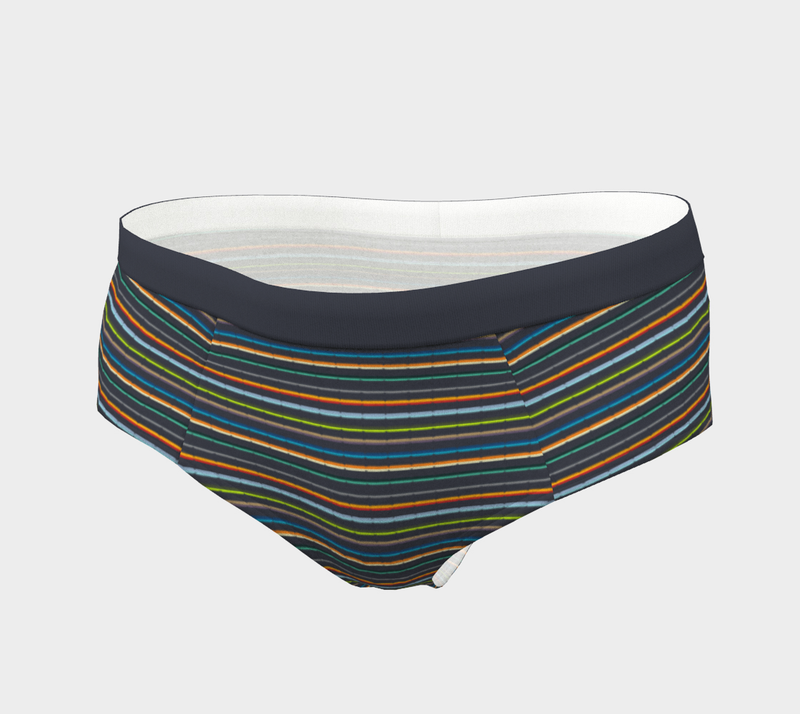 Colorfully Striped Cheeky Briefs - Objet D'Art