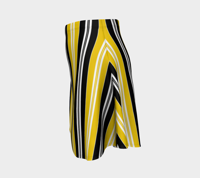 Striped Flare Skirt - Objet D'Art