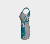 Floral Polkadot Bodycon Dress - Objet D'Art