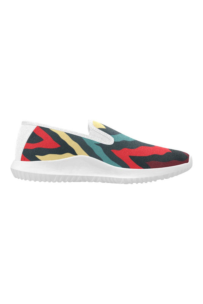 wave 3 Orion Slip-on Women's Canvas Sneakers (Model 042) - Objet D'Art