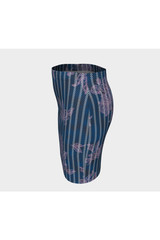Pink Floral Fitted Skirt - Objet D'Art