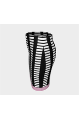 Pick Pink Matrix Fitted Skirt - Objet D'Art