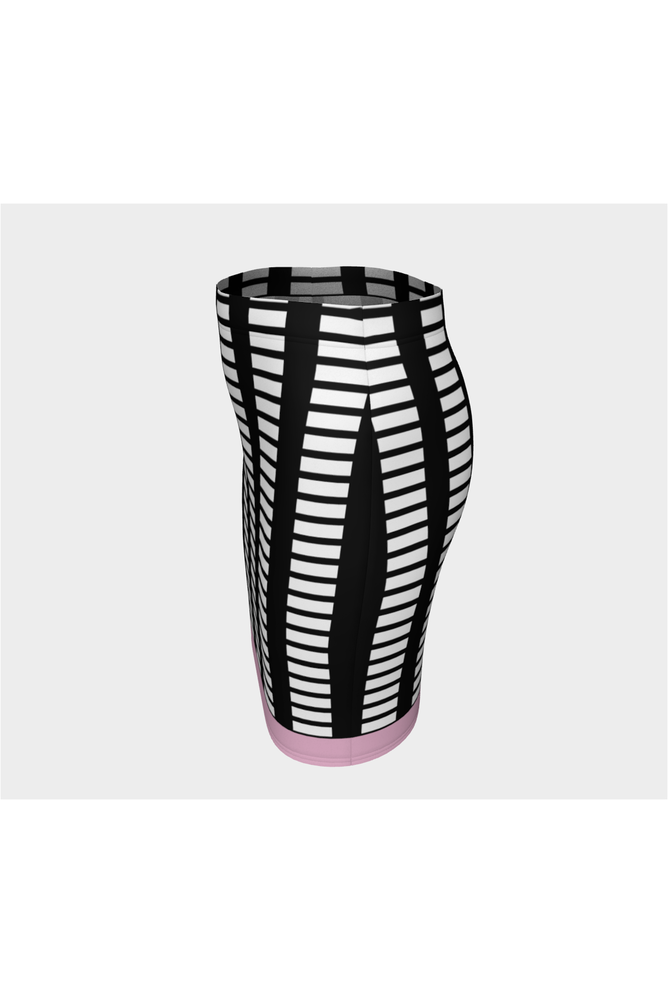Pick Pink Matrix Fitted Skirt - Objet D'Art