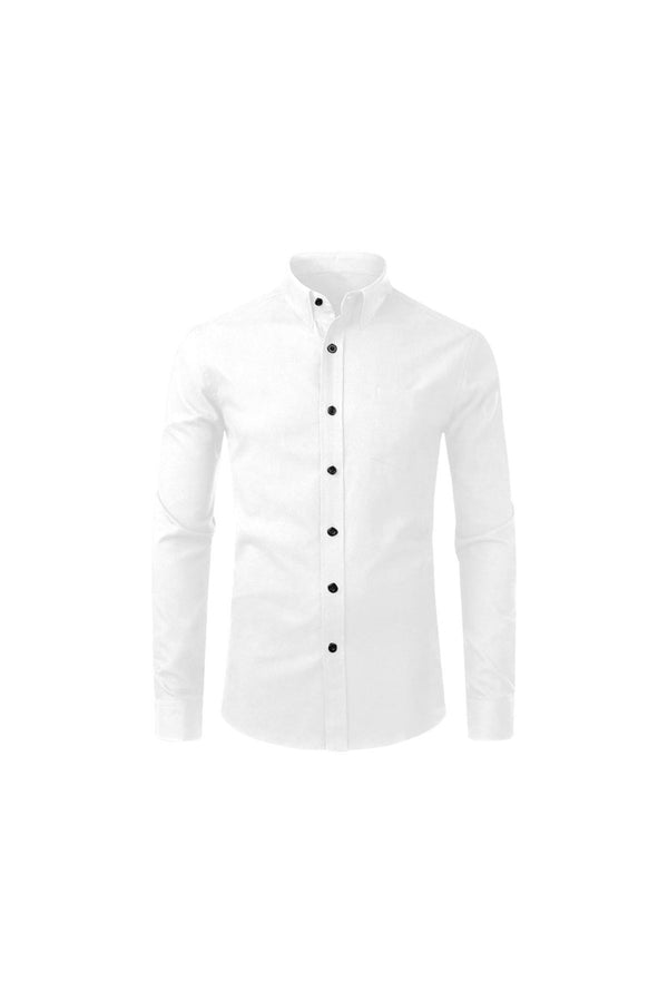 White Casual Dress Shirt - Objet D'Art
