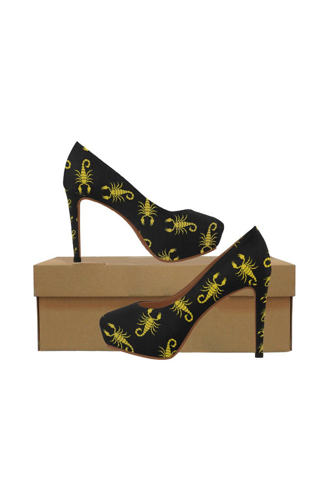 Gold Scorpion Women's High Heels - Objet D'Art