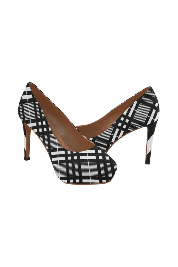 Plaid Planner Women's High Heels - Objet D'Art