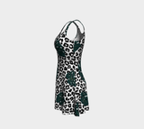 Leopard and Palms Flare Dress - Objet D'Art