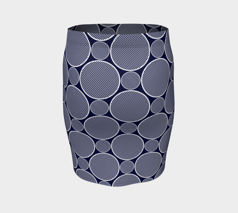 Circles Fitted Skirt - Objet D'Art