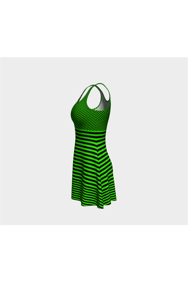 Green Goodness Flare Dress - Objet D'Art