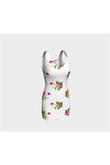White Floral Bodycon Dress - Objet D'Art