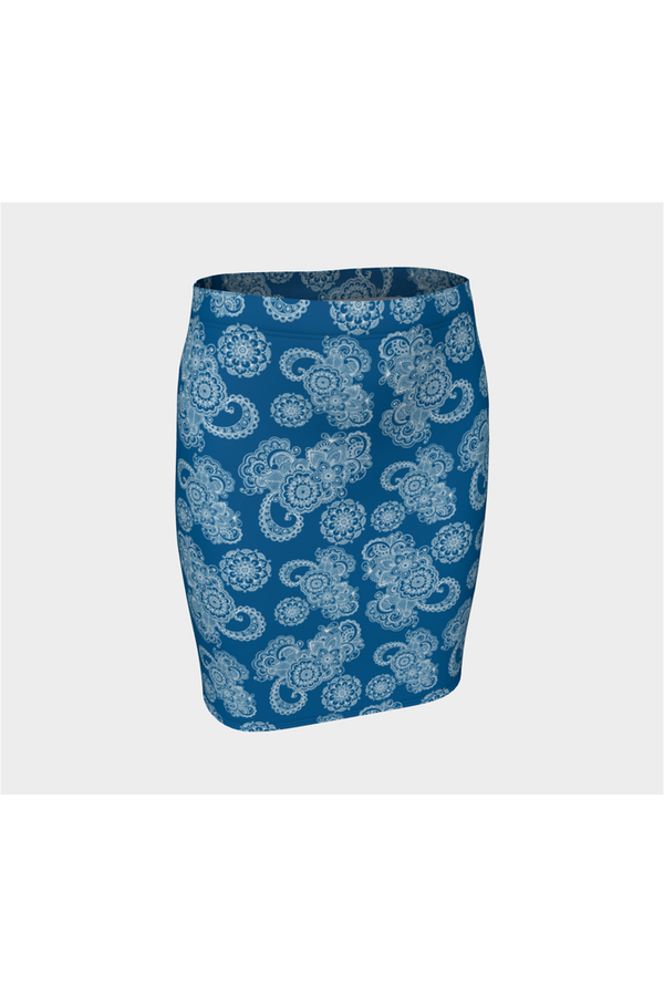 Paisley Palace Fitted Skirt - Objet D'Art