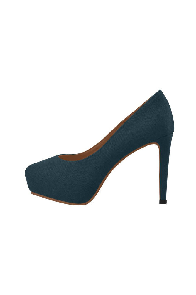 Navy Women's High Heels - Objet D'Art