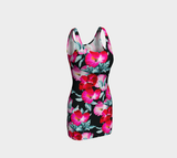 Floral Midnight Bodycon Dress - Objet D'Art